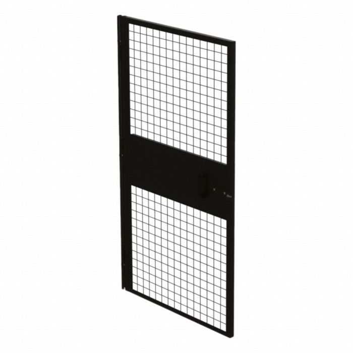 Wire Mchn Grd Door 66 inx46 in Blk
