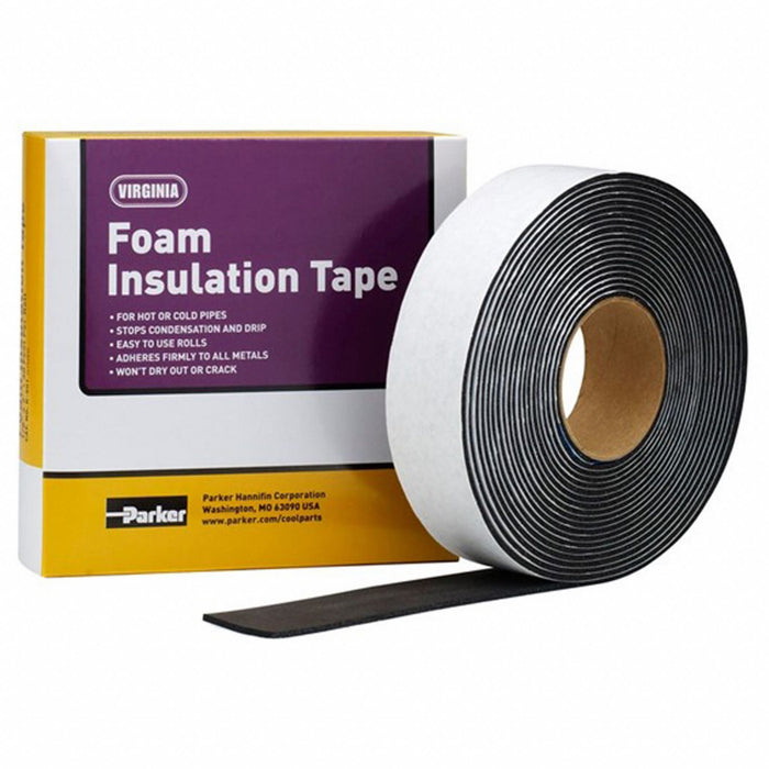 Foam Tape Black 10 yd L 2 in W