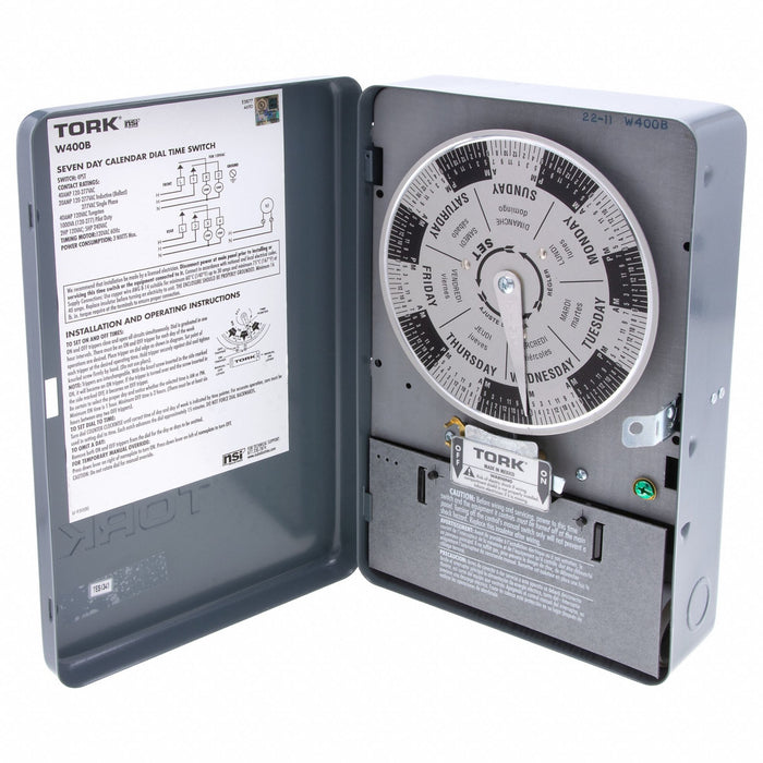 Electromechanical Timer 7 day SPDT Metal