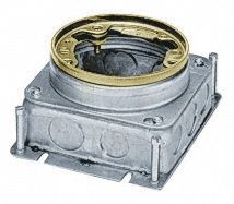 Floor Box Brass/Steel Round