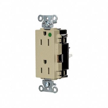 Receptacle 1/2 hp 125V AC NEMA 5-15R
