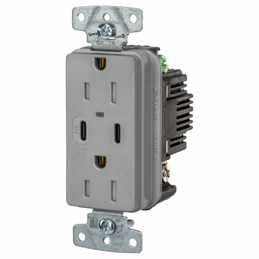 USB Receptacle Gray 1/2 hp