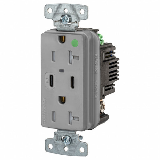 USB Receptacle Gray 1 hp