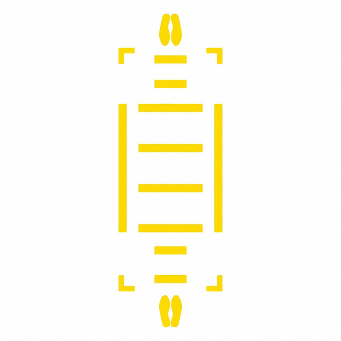 Floor Marking Tape 3 in W Yellow