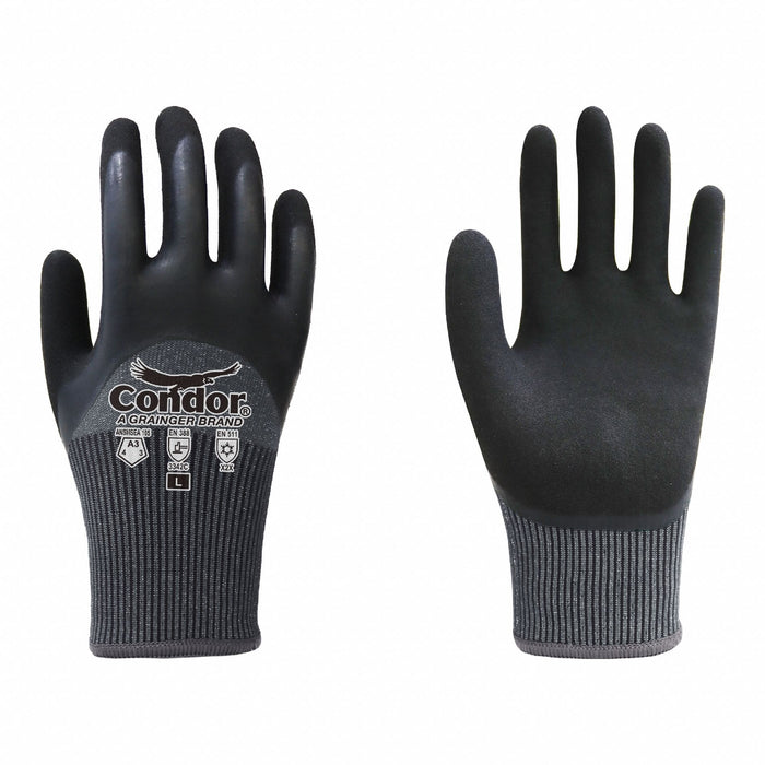 Coated Gloves L Gray PR