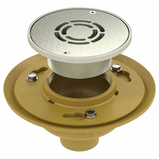 Floor Drain 5 5/8 Body H Nickel Bronze
