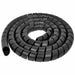 Spiral Wrap 50 ft L 1/2in W Color Black