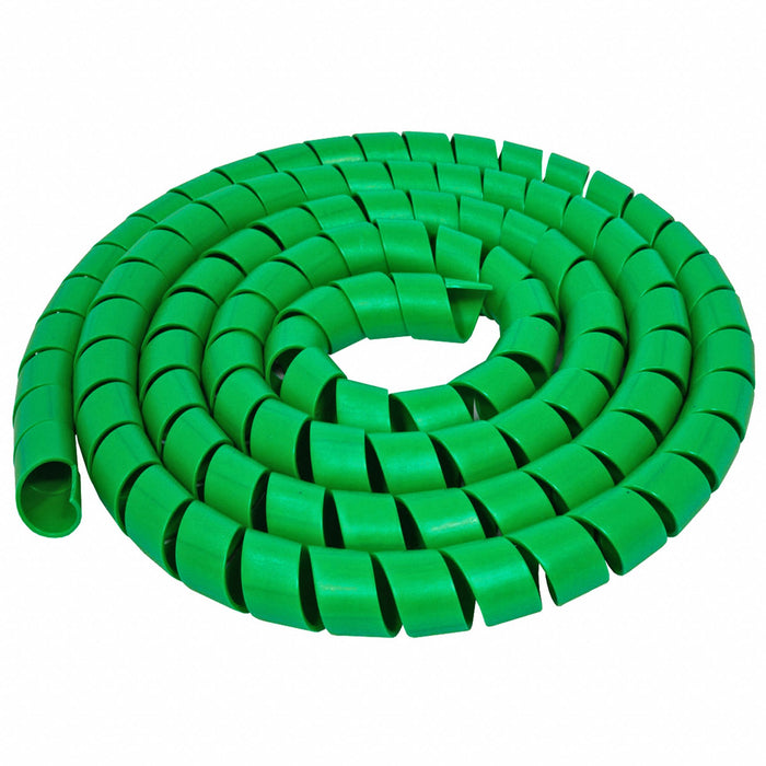 Spiral Wrap 50 ft L 25mm W Color Green