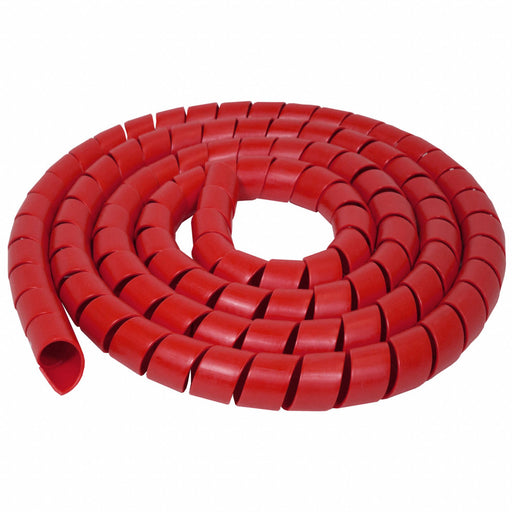 Spiral Wrap 50 ft L 6mm W Color Red