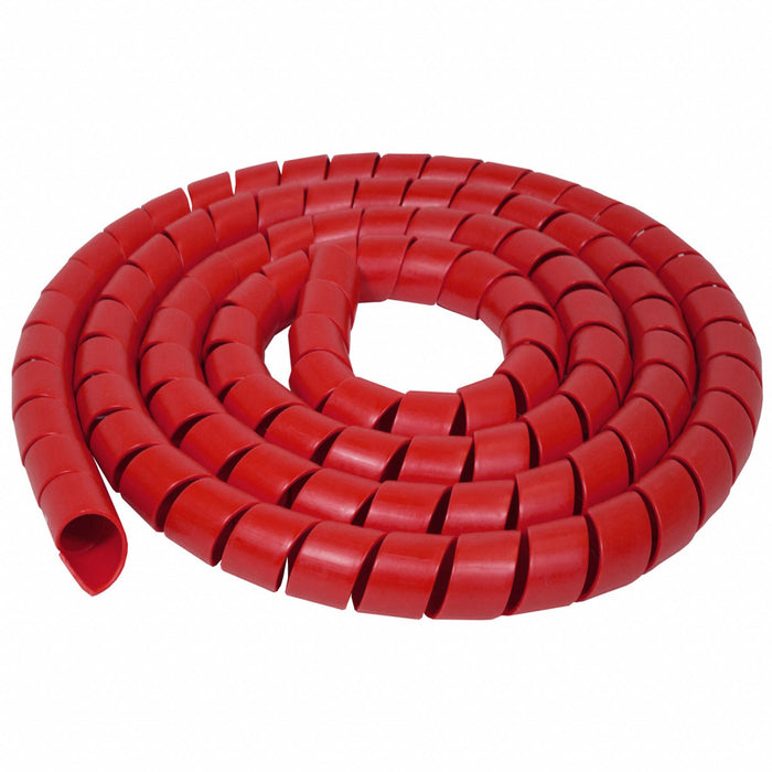 Spiral Wrap 50 ft L 6mm W Color Red