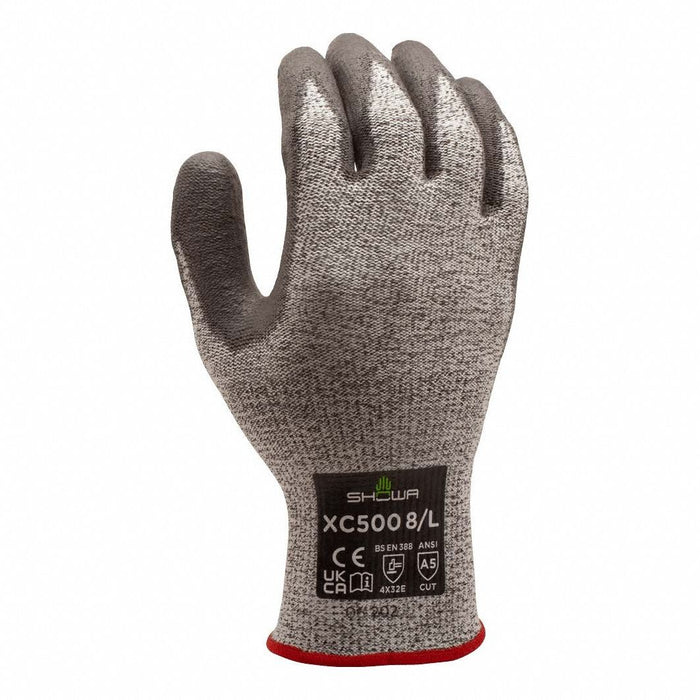 Knit Gloves Gray 8 in 2XL PR