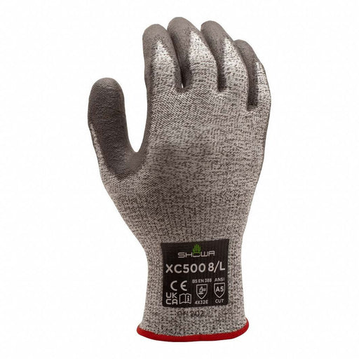 Knit Gloves Gray 7.6 in XL PR