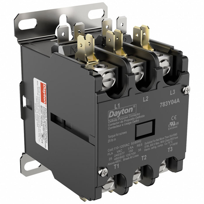 DefPurposeMagContactor 120VAC 3P 25A