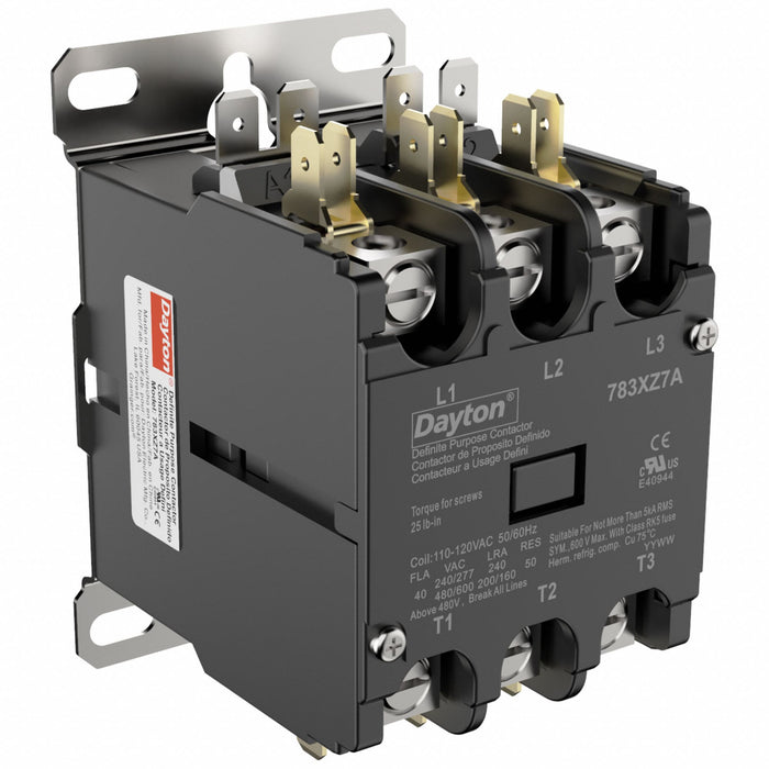 DefPurposeMagContactor 120VAC 3P 40A