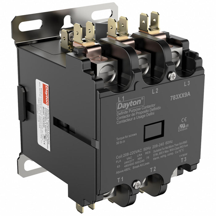DefPurposeMagContactor 208/240VAC 3P 63A