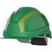 Safety Helmet HDPE Green 6-3/8 to 8 Size