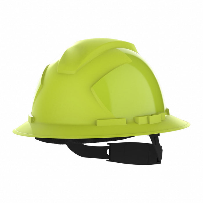 Hard Hat Full Brim Ratchet Hi Vis Yellow