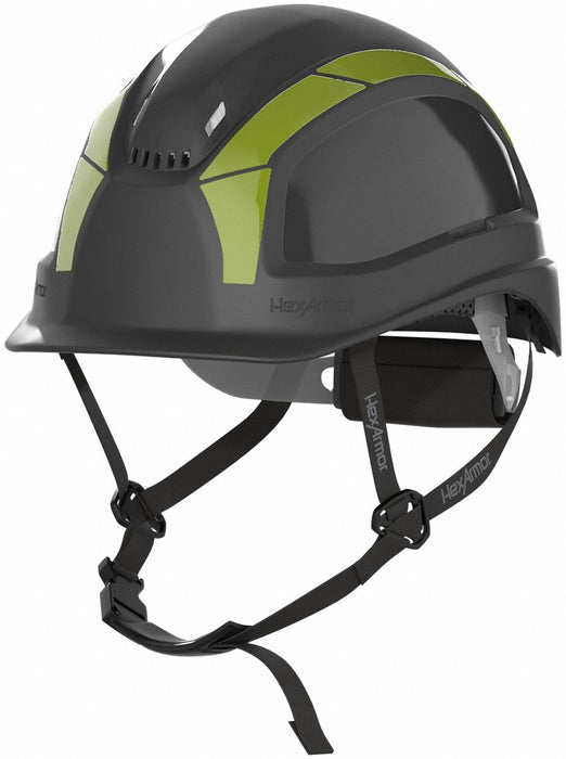 Safety Helmet HDPE Black 6-3/8 to 8 Size