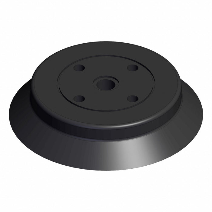 Vacuum Pad Black Flat with Ribs Pad