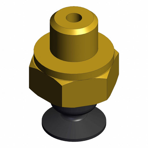 Vertical Vacuum Inlet Black Flat Pad