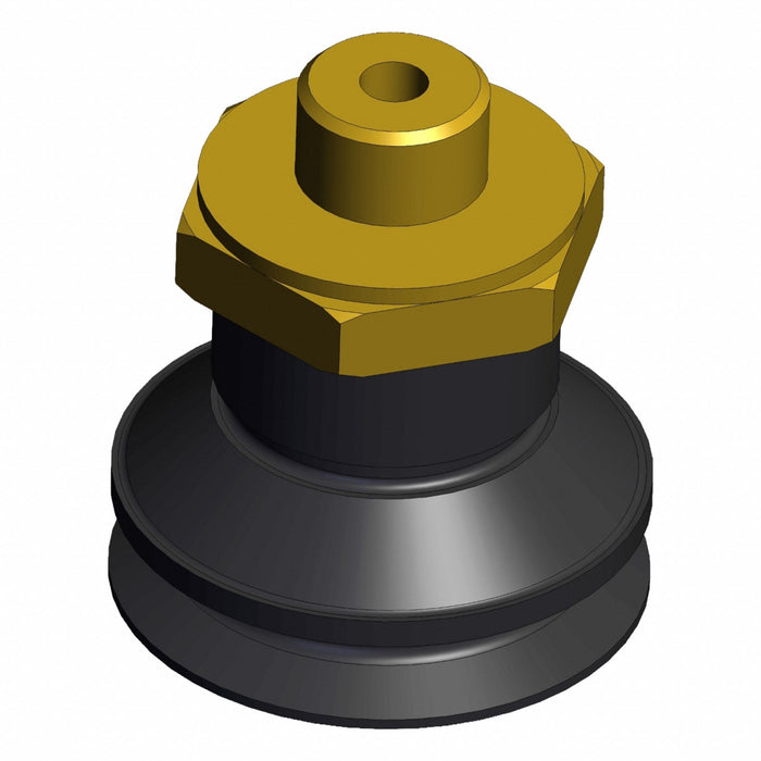 Vertical Vacuum Inlet Black Bellows Pad