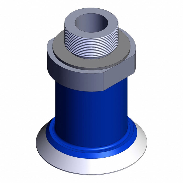 Vertical Vacuum Inlet Blue Flat Pad
