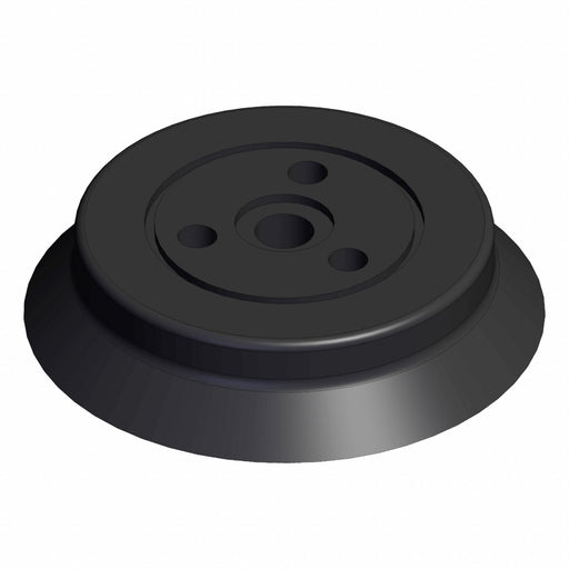 Vacuum Pad Black Flat with Ribs Pad