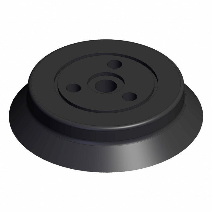 Vacuum Pad Black Flat with Ribs Pad