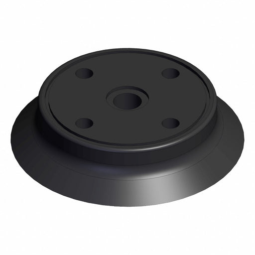 Vacuum Pad Black Flat with Ribs Pad