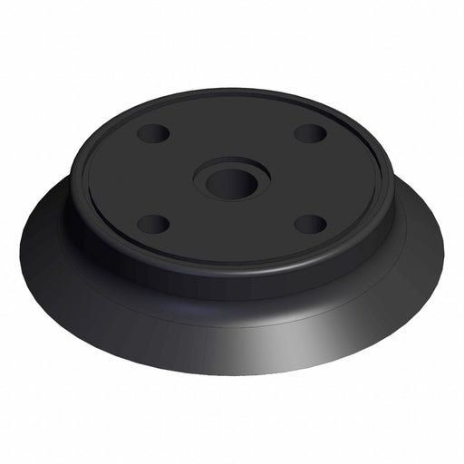 Vacuum Pad Black Flat with Ribs Pad