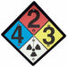 Sign 15-1/2 in H 15-1/2 in W Aluminum
