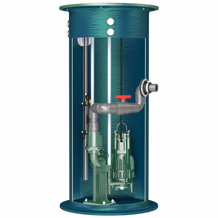 GrinderPumpSystem 20ft 2hp 230VAC