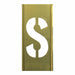 Individual Stencil Letter Brass