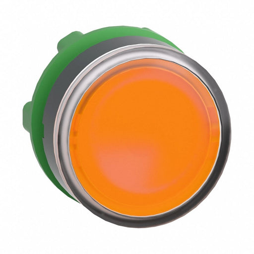 Flush Push Button Orange No Lamp 22mm
