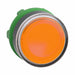Flush Push Button Orange No Lamp 22mm