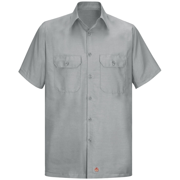 Men's Short Sleeve Solid Rip Stop Shirt
