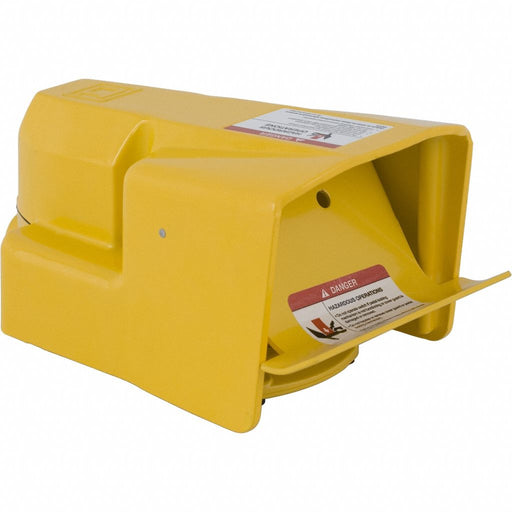 FootSwtch Yellow Aluminum SPDT Momentary