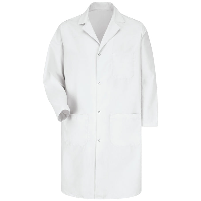 Men's Gripper-Front Lab Coat