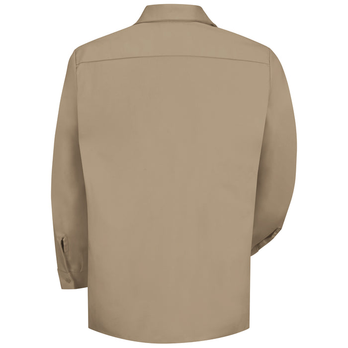 Men's Long Sleeve Wrinkle-Resistant Cotton Work Shirt