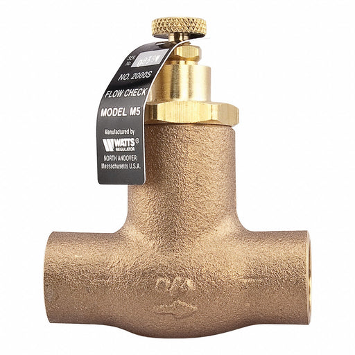 Flow Check Valve 1 In Sweat Bronze