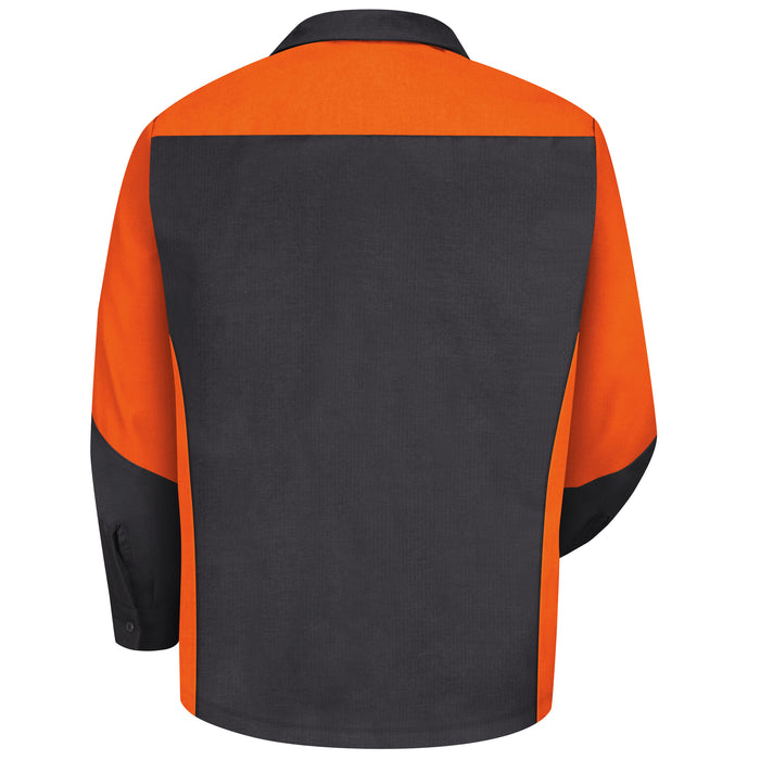 Men's Long Sleeve Two-Tone Crew Shirt