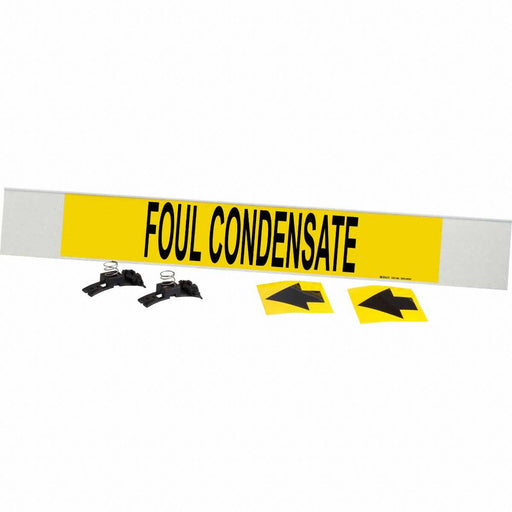 Pipe Marker Foul Condensate 4in H 24in W