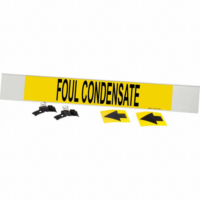 Pipe Marker Foul Condensate 4in H 24in W