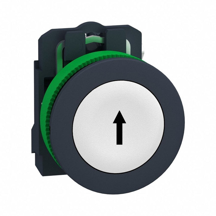 FlushPushButtonOperator NonIllum Wht 1NO