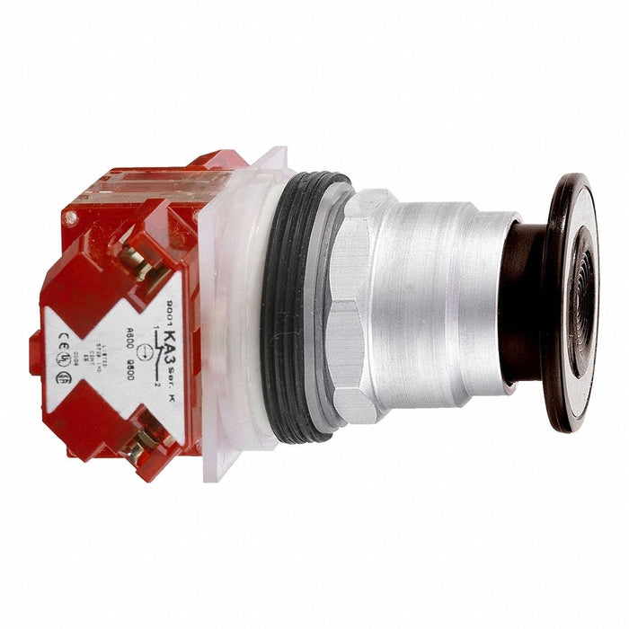 H7093 MushrmHeadPushButton NonIllum Blk SPDT