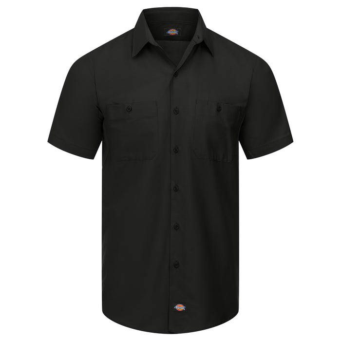 Men's Industrial WorkTech Ventilated Short-Sleeve Work Shirt With Cooling Mesh
