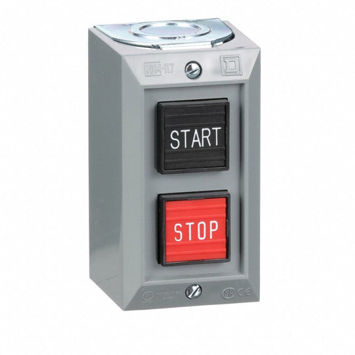 ControlStation Feed-Thru 2Buttons Blk/Rd