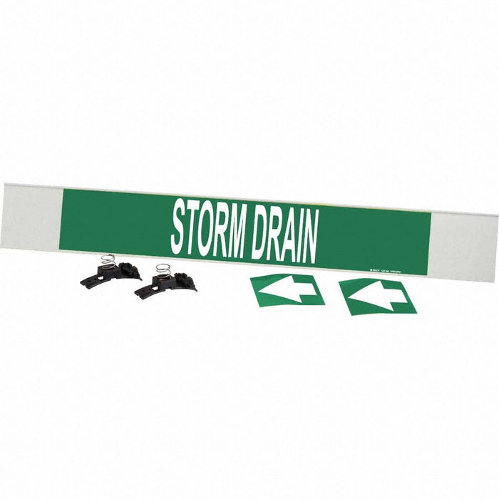 Pipe Marker Storm Drain 4 in H 24 in W
