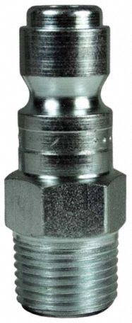 Industrial Male Plug Steel 3/8 x1/4 