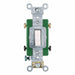 Wall Switch White 30 A Double Pole 2 hp